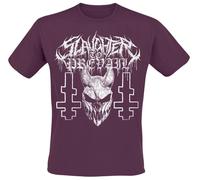 Slaughter To Prevail White Mask T-Shirt burgundy 3XL
