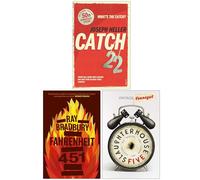 Slaughterhouse 5, Fahrenheit 451, Catch-22 Collection 3 Books Set