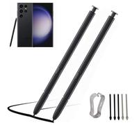SLAUNT 2pcs S23 Ultra S Pen Replacement Stylus Pen Compatible with Samsung Galaxy S23 Ultra 5G, S23 Ultra EJ-PS918 S Pen (Without Bluetooth) with Tips/Nibs (Black)