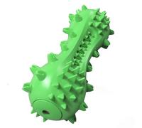 SLAUNT Dog Chew Toys Aggressive Chew-Dog Squeaky Toy Large Medium Breed Interactive Rubber Chew Toys Teeth Cleaning Birthday Toy (Green)