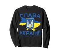 Slava Ukraini Shirt Ukraine Cyrillic Ukrainian Tryzub Sweatshirt