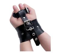 Slave BDSM Handcuffs for Couples, Bondage Leather Handcuffs, Thumbs Ankle Toe Cuffs, Sex Toys for Men Women Couples, Punk Belt Cuffs Costumes to Wrist Restraint, Valentines Handcuffs