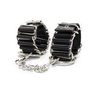 Slave Buckle Link Leather Bondage Handcuffs Toys for Sex BDSM Sexy Fun Accessories Erotic Wrist Restraints SM Adults Game Black Handcuffs S