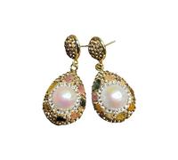 Slave Necklace Artificial Pearls Accessories Natural Freshwater Pearls Dangle Earrings Ring Statement Jewellery Set Pearl Pendant Necklace Jewellery Gifts for Women Long Necklace Silver, Chiffon, No