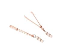Slave Role Play Breast Stimulator Clips Flirting BDSM Bondage Adjustable Metal Nipple Clamps Sex Toys for Men Women Couples White One Size