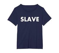 Slave T-Shirt, Women's Plus, Navy Blue, 2X