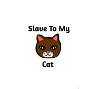 Slave To My Cat: 100 PLAIN PAGES a5 notebook, diary or journal for cat owners.