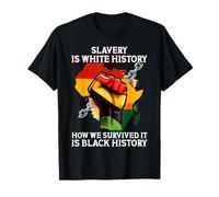 Slavery Is White History How We Survived It Is Black History T-Shirt