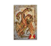 Slavic Dragon Art Poster Poster Decorative Painting Canvas Wall Posters And Art Picture Print Modern Family Bedroom Decor Posters 16x24inch(40x60cm)
