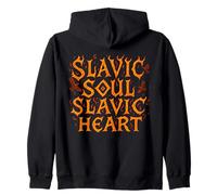 Slavic Soul Heart Fire Pagan Spirit Folk Pride Zip Hoodie