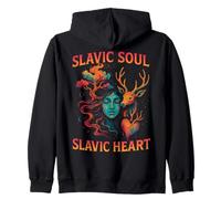 Slavic Soul Heart Pagan Forest Spirit Myth Nature Zip Hoodie