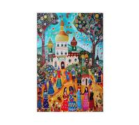 Slavic Wedding Celebration Canvas Poster Bedroom Decor Landscape Decor Gift 08x12inch(20x30cm)