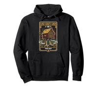 Slavic Witch Cabin Tarot Card XIII Forest Hag Folklore Pullover Hoodie