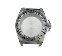 SLAVIK 40mm /43mm Solid Bezel Explorer 2 Case Sapphire Glass Compatible with NH34 NH35 NH36 ETA2824 PT5000 DG2813 3804 Movement (Color : 40mm NO Date Window, Size : NH34 to NH39)
