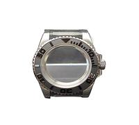 SLAVIK 40mm Cases Men's Watch Parts Stainless Steel Sapphire Glass Daytona Yacht-Master Compatible with Nh35 Nh36 ETA 2824 Miyota 8215 Movement (Color : Silver 4, Size : Miyota 8215 Movement)