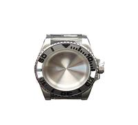 SLAVIK 40mm Cases Men's Watch Parts Stainless Steel Sapphire Glass Daytona Yacht-Master Compatible with Nh35 Nh36 ETA 2824 Miyota 8215 Movement (Color : Silver 3, Size : ETA 2824)