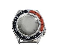 SLAVIK 41.5mm Watch Case White Chapter Ring+Bezel Stainless Steel Watch Accessories Set Substitute Compatible with SKX007 for NH35/NH36/4R Movement (Color : NO.4)