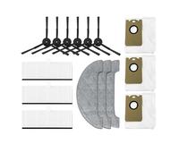 SLAVIK Dust Bag Kit Accessories Compatible With L11 L11 Pro Robot Vacuum Cleaner Spare Part Main Spin Edge Side Brush Hepa Filter Mop Rag (Color : 15PCS)