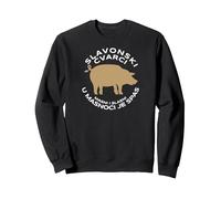 Slavonski Cvarci Grief - Balkan Specialities Collection Sweatshirt, Adult Unisex, Black, Small