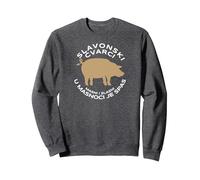 Slavonski Cvarci Grief - Balkan Specialities Collection Sweatshirt, Adult Unisex, Dark Heather Grey, XX-Large