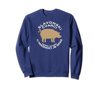 Slavonski Cvarci Grief - Balkan Specialities Collection Sweatshirt, Adult Unisex, Navy Blue, Small