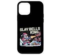 Slay Bells Ring Gamer Christmas Funny Pixel Santa Video Game Case for iPhone 12 mini