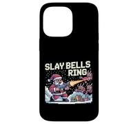 Slay Bells Ring Gamer Christmas Funny Pixel Santa Video Game Case for iPhone 14 Pro Max