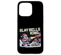 Slay Bells Ring Gamer Christmas Funny Pixel Santa Video Game Case for iPhone 15 Pro Max