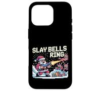 Slay Bells Ring Gamer Christmas Funny Pixel Santa Video Game Case for iPhone 16 Pro