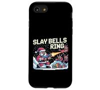 Slay Bells Ring Gamer Christmas Funny Pixel Santa Video Game Case for iPhone SE (2020) / 7/8