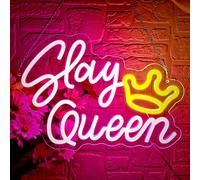 Slay Queen Neon Sign for Wall Decor Slay Queen LED Light for She Shed