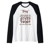 Slay The Golden Horde 1225 Mongol Empire Genghis Khan Raglan Baseball Tee