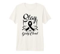 Slay The Gray Cloud - Lung Cancer Awareness Premium T-Shirt