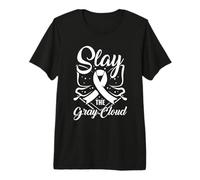 Slay the Gray Cloud - Lung Cancer Awareness Premium T-Shirt
