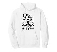 Slay the Gray Cloud - Lung cancer awareness Pullover Hoodie