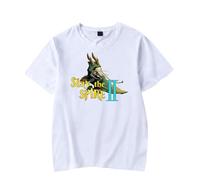 Slay The Spire 2 The Silent Hot Game Merch T-Shirt Short-Sleeved Unisex Fashion Casual Summer Stylish Design Tee (White,S)