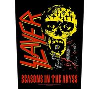 Slayer Back Patch Seasons In The Abyss Band Logo Official Black 36cm X 29cm One Size