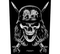 Slayer Back Patch Wehrmacht Band Logo Official Black 36cm x 29cm One Size