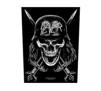 Slayer Back Patch Wehrmacht Band Logo Official Black 36cm x 29cm One Size
