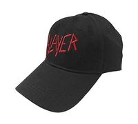 Slayer Baseball Cap Classic Band Logo Reign in Blood Official Black Strapback One Size