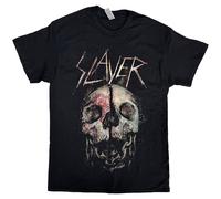 Slayer Cleaved Skull T-Shirt in Black | Size: Medium Slayer Black M