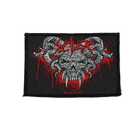 SLAYER DEMONIC Woven Sew-On Patch 10 CM x 7.5 CM