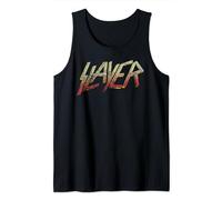 Slayer - Distressed Multicolor Logo Tank Top