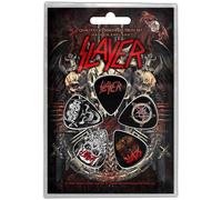 Slayer Guitar Picks Demonic Band Logo Official Set Of 5 One Size