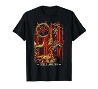 Slayer Hell Awaits Anniversary Cover T-Shirt, Men, Black, Large