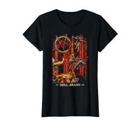 Slayer Hell Awaits Anniversary Cover T-Shirt, Women, Black, X-Large