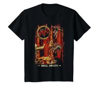 Slayer Hell Awaits Anniversary Cover T-Shirt, Youth, Black, Small