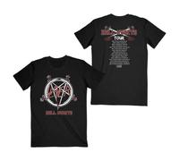 Slayer Men's Hell Awaits Tour (Back Print) Slim Fit T-Shirt Black, Black, XXL