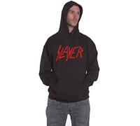 Slayer Hoodie Distressed Band Logo Official Unisex Black Pullover XXL