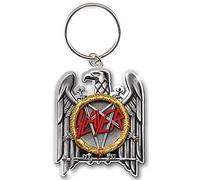 Slayer Keyring Classic Eagle Band Logo Official Silver Metal Keychain One Size